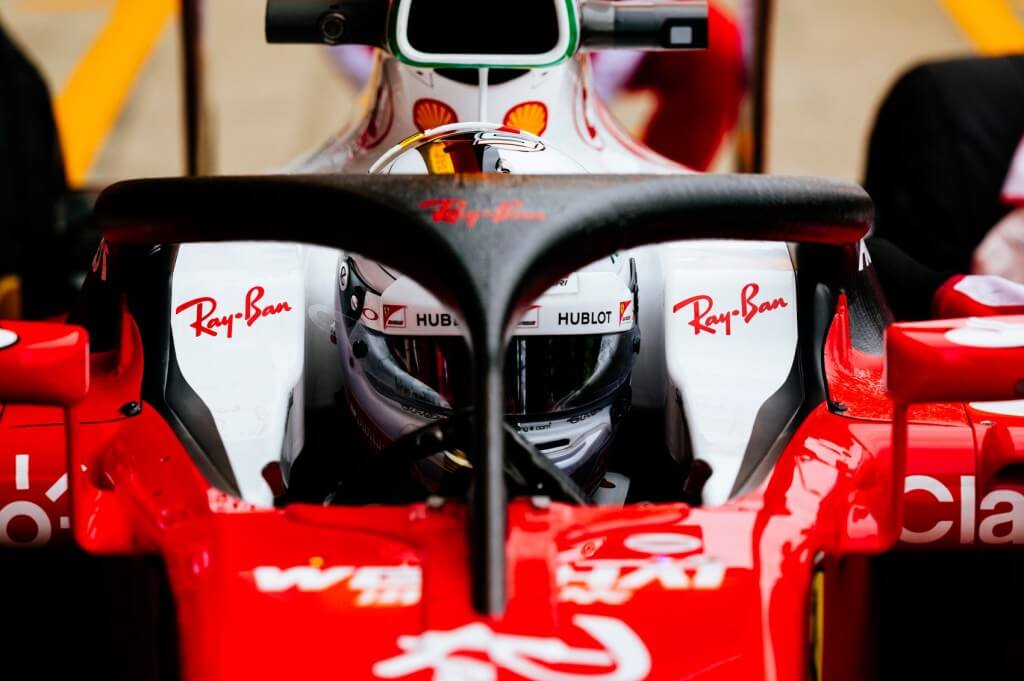 Halo on a Ferrari F1 car