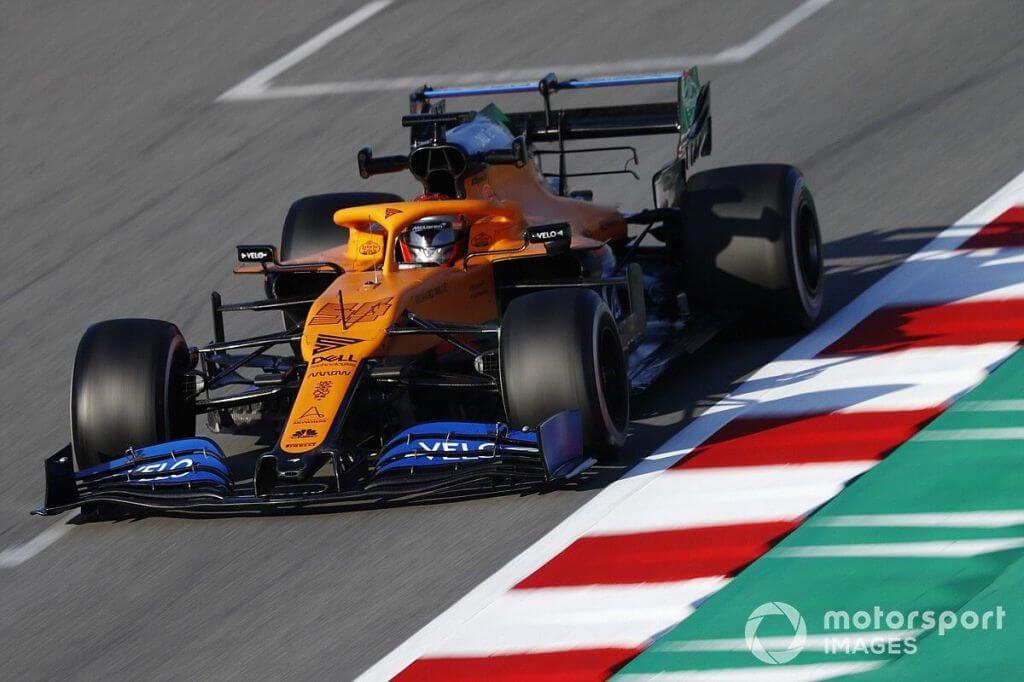 McLaren F1 car with DRS Open
